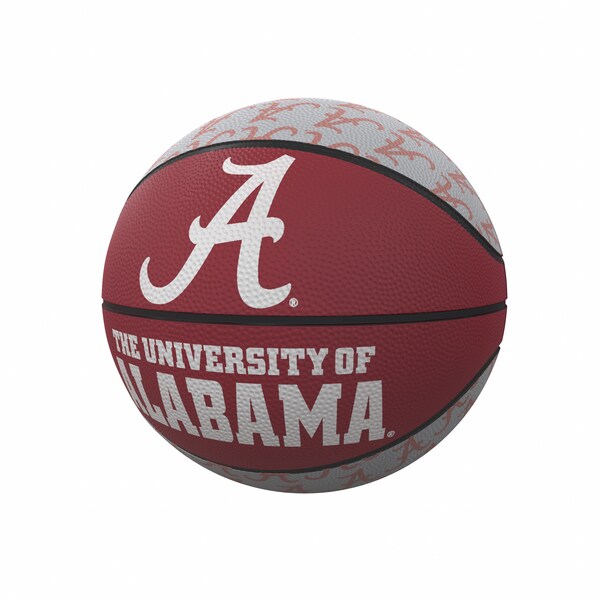 Logo Brands Alabama Repeating Logo Mini-Size Rubber Basketball - 102-91MR-1