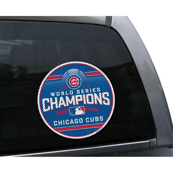 Fremont Die Consumer Products Chicago Cubs Large Window Film - 2016 World Series Champs - 2324567787