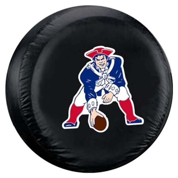 Fremont Die Consumer Products Inc New England Patriots Black Throwback Design Tire Cover - Size Large - 2324598376