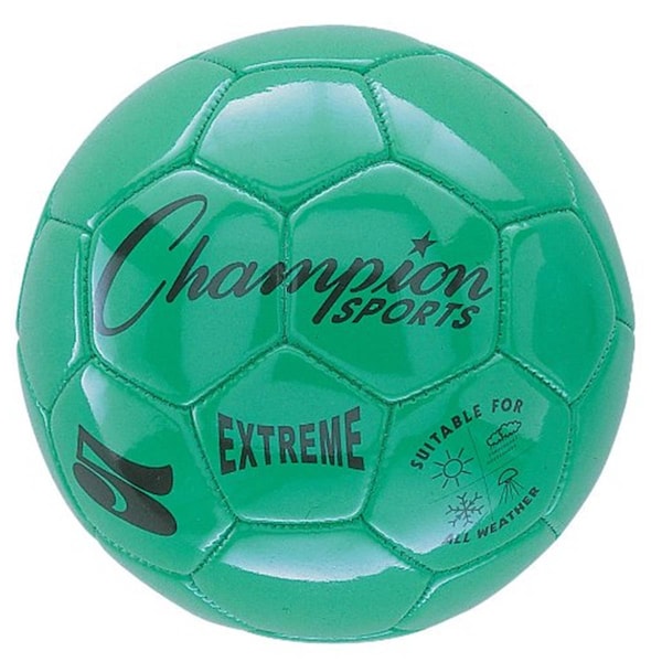 Champion Sports 3 Size Extreme Series Soccer Ball - Green - CHSEX3GN
