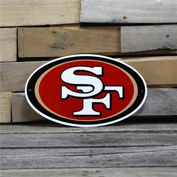Authentic Street Signs Authentic Street Signs 99026 12 in. San Fransisco 49Ers Steel Logo - 99026