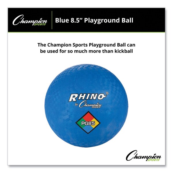 Champion Sports Playground Ball, 8.5in Diameter, Blue - PG85BL
