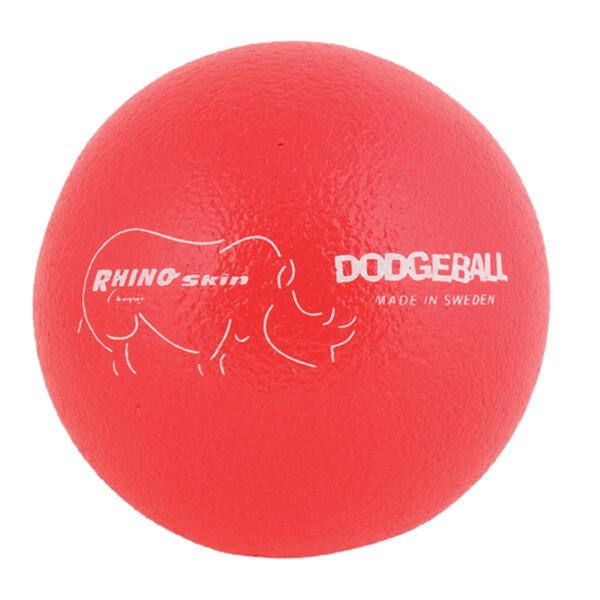 Champion Sports 6.3 in. Rhino Skin Ball, Neon Red - RXD6NRD