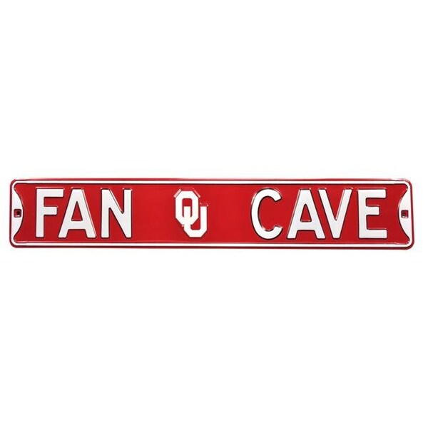Authentic Street Signs Authentic Street Signs 70432 Fan Cave Oklahoma Sooners Street Sign - 70432