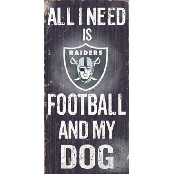Fan Creations Fan Creations N0640 Oakland Raiders Football And My Dog Sign - N0640-OAK