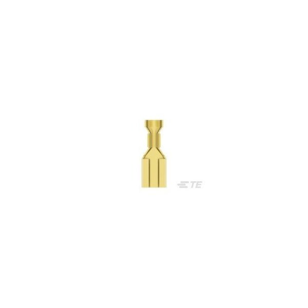 Te Connectivity FASTON .187 RECEPTACLE 20-16 AWG  BR - 63477-1