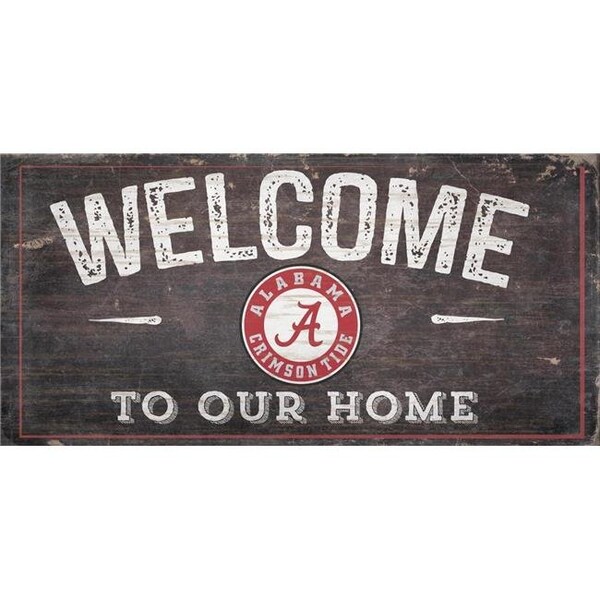 Adventure Furniture University of Alabama Welcome Distressed 6 x 12 - C0654-ALABAMA