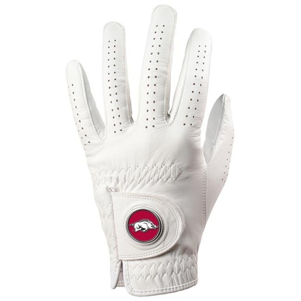 Linkswalker LinksWalker LW-CO3-ARR-GLOVE-S Arkansas Razorbacks-Golf Glove - Small - LW-CO3-ARR-GLOVE-S