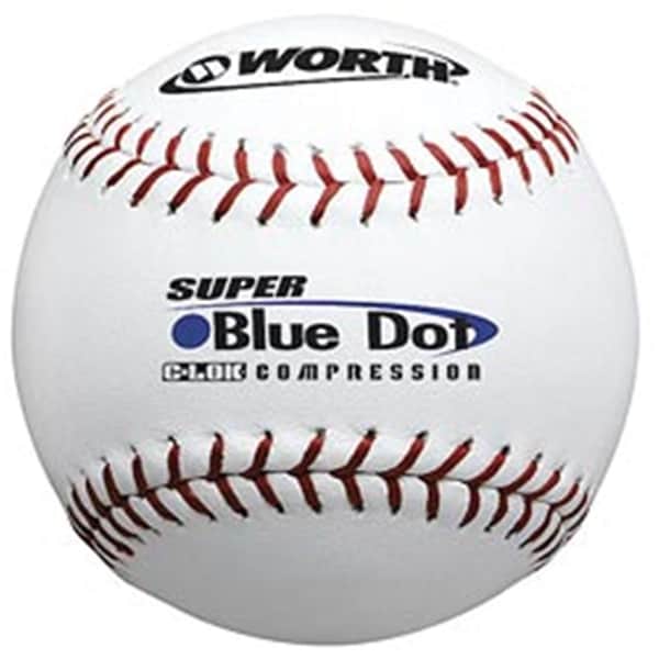 Worth 47-525 Synthetic Blue Dot SFB-12 Baseball-Softball Balls - 1193930