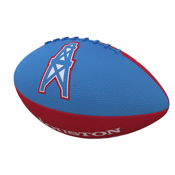 Logo Brands Houston Oilers Pinwheel Junior Size Rubber Football - 631V-93JR-2
