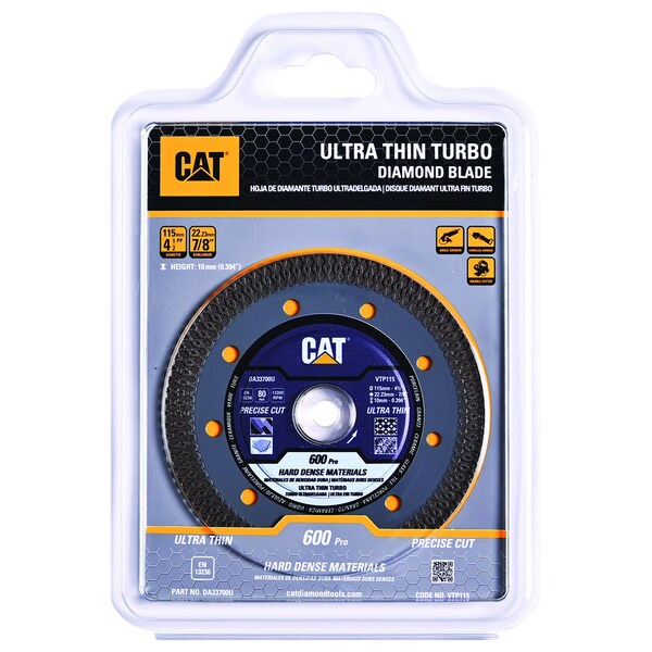 Caterpillar 600 Pro Porcelain Tile-Hard Dense Materials 4.5-In Blade 115mm - DA33700U
