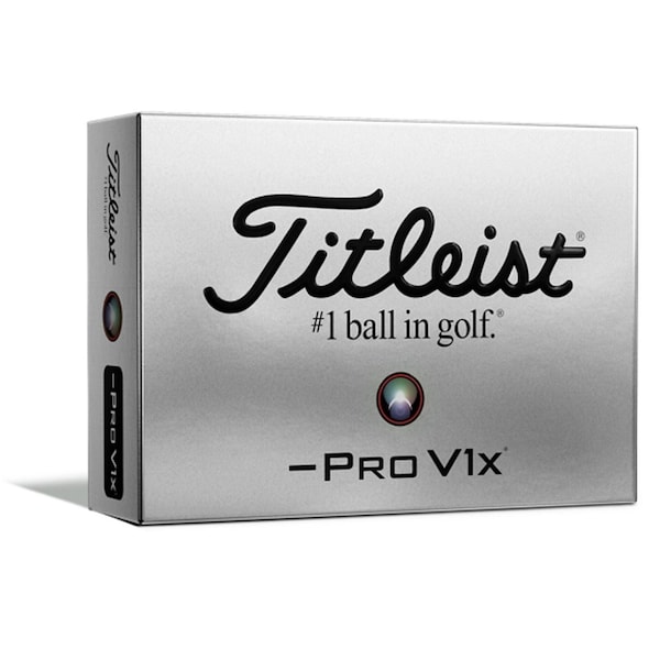 Titleist ProV1x Left Dash White Golf Balls - 1 Dozen - T204L6S