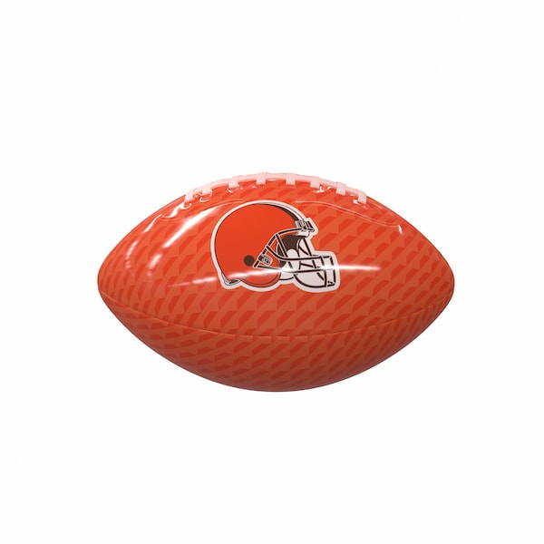 Logo Brands Cleveland Browns Carbon Fiber Mini-Size Glossy Football - 608-93MG-1