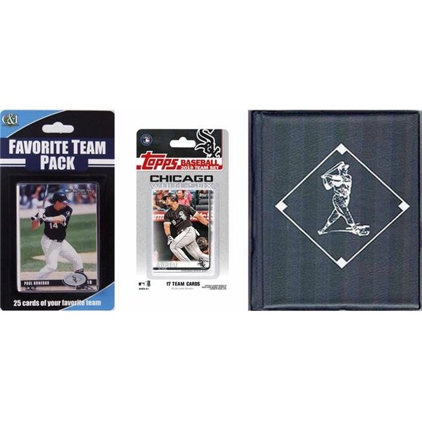 Williams & Son Saw & Supply C&I Collectables 2019WHITESOXSTSC MLB Chicago White Sox Licensed 2019 Topps Team Set & Favorite Player Trading Cards Plus Storage Album - 2019WHITESOXSTSC
