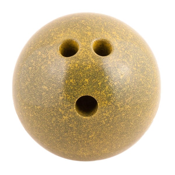 Perfectpitch Plastic Rubberized Bowling Ball - Yellow - 5 lbs - PE2824810