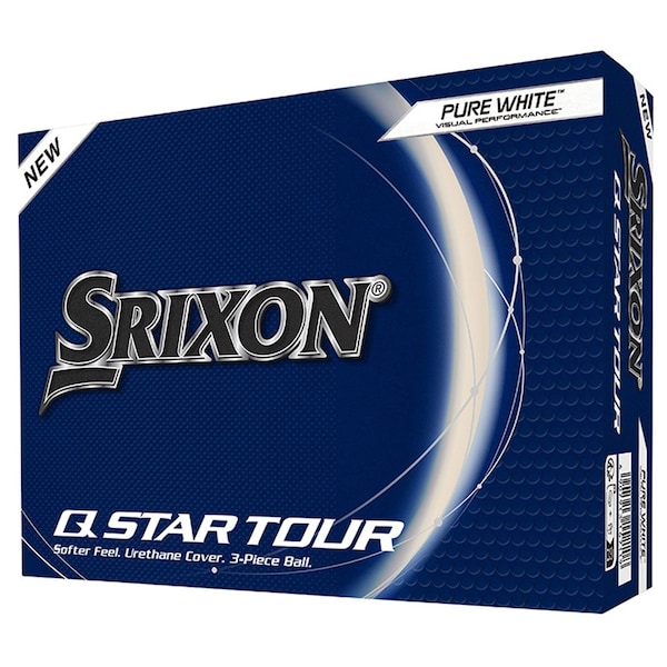 Srixon Q-Star Tour White 2024 Golf Balls - 1 Dozen - 10345379