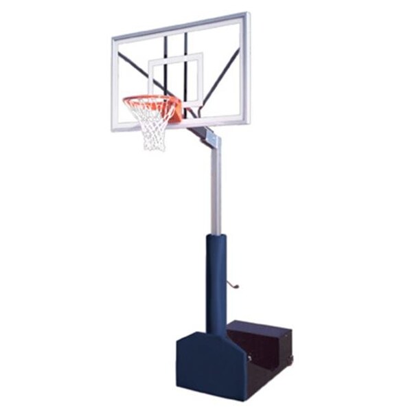 First Team First Team Rampage Nitro Steel-Glass Portable Basketball System; Brick Red - RAMPAGE NITRO-BR