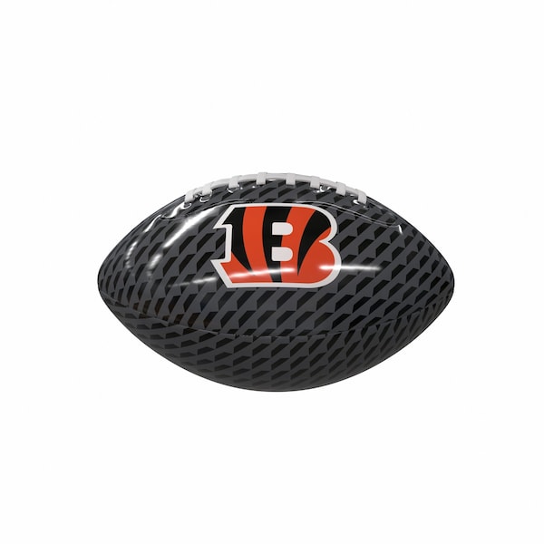 Logo Brands Cincinnati Bengals Carbon Fiber Mini-Size Glossy Football - 607-93MG-1