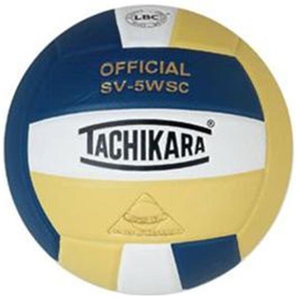 Tachikara Tachikara SV5WSC.NWVG Sensi-Tec Composite High Performance Volleyball - Navy-White-Vintage Gold - SV5WSC.NWVG