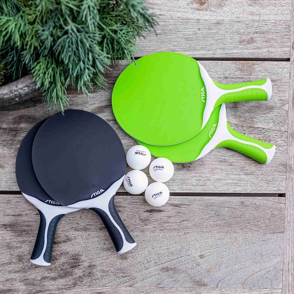 Stiga Flow Outdoor Racket, Green - T1285G-1