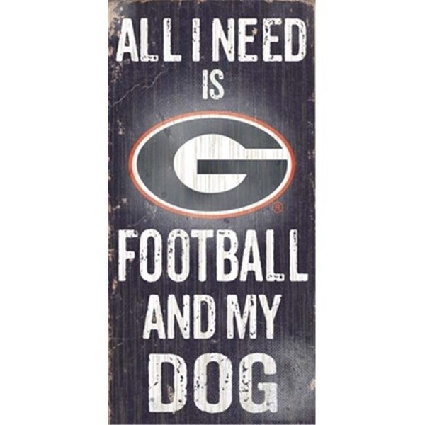 Fan Creations Fan Creations C0640 University Of Georgia Football And My Dog Sign - C0640-GEORGIA