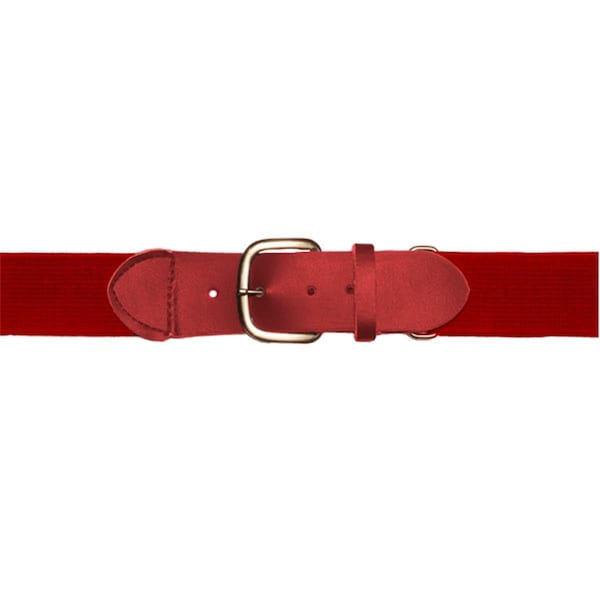 Champion Sports Adult Baseball & Softball Uniform Belt, Scarlet - UBRD