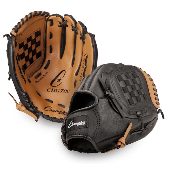 Champion Sports Leather And Vinyl 12" Baseball/Softball Glove - CBG700