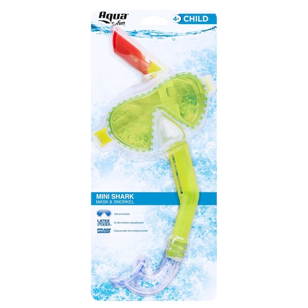 Aqua Leisure Aqua Swim Mini Shark Assorted Child Mask/Snorkel - AQK1597