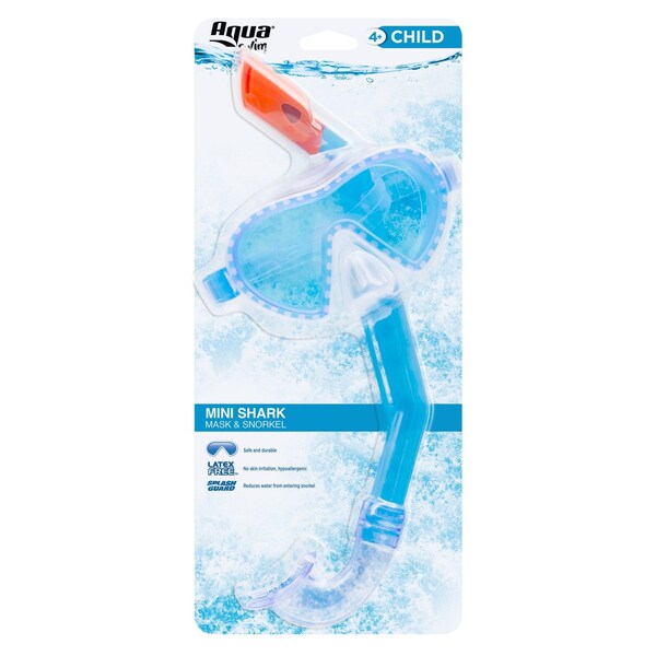 Aqua Leisure Aqua Swim Mini Shark Assorted Child Mask/Snorkel - AQK1597