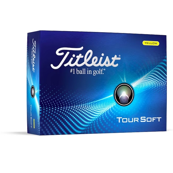 Titleist Tour Soft Yellow 2024 Golf Balls - 1 Dozen - T4114S