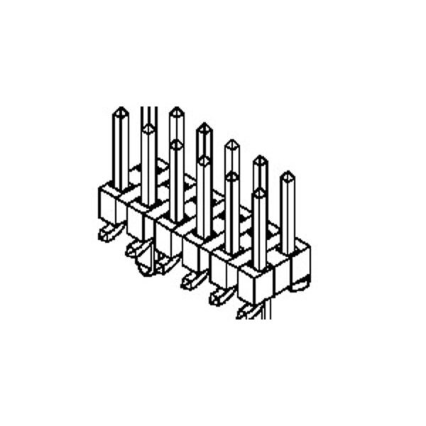 Molex Board Connector, 12 Contact(S), 2 Row(S), Male, Straight, 0.079 Inch Pitch, Surface Mount Terminal,  - 877591250