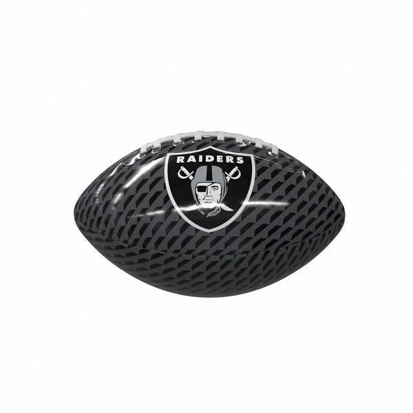 Logo Brands Las Vegas Raiders Carbon Fiber Mini-Size Glossy Football - 623-93MG-1