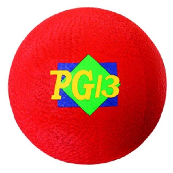 Dick Martin Sports Dick Martin Sports MASPG13R 13 Inch Play Ground Ball - Red - MASPG13R