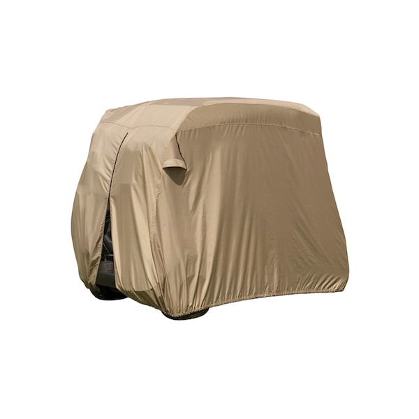 Classic Accessories Golf Cart Cover, Long Roof, 4-Person, Tan - 74442