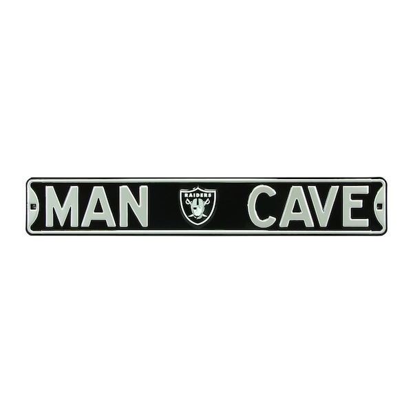 Authentic Street Signs Authentic Street Signs 35091 Oakland Raiders Man Cave Street Sign - 35091