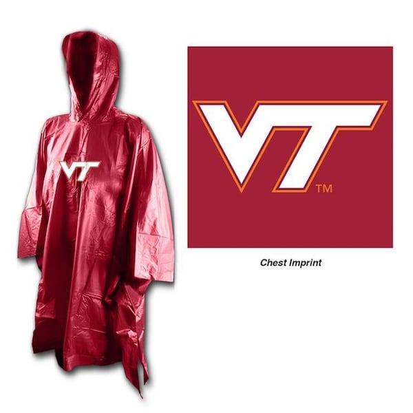 Wincraft Wincraft 9960625354 NCAA Virginia Tech Hokies Rain Poncho - 9960625354