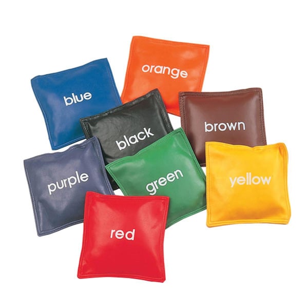 Champion Sports 5 In. Colored Bean Bag Set, Multicolor 8Pk - CB55