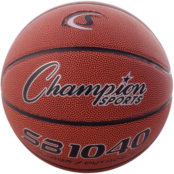 Champion Sports Composite Basketball, 2-Ply, Junior Sz. 7, 27.5", Brown - CSISB1040