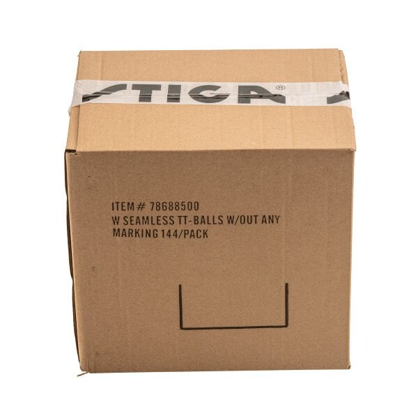 Stiga STIGA 1-Star No Mark White Table Tennis Balls, 144PK - 78688500