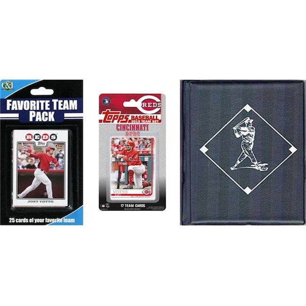 Williams & Son Saw & Supply C&I Collectables 2019REDSTSC MLB Cincinnati Reds Licensed 2019 Topps Team Set & Favorite Player Trading Cards Plus Storage Album - 2019REDSTSC