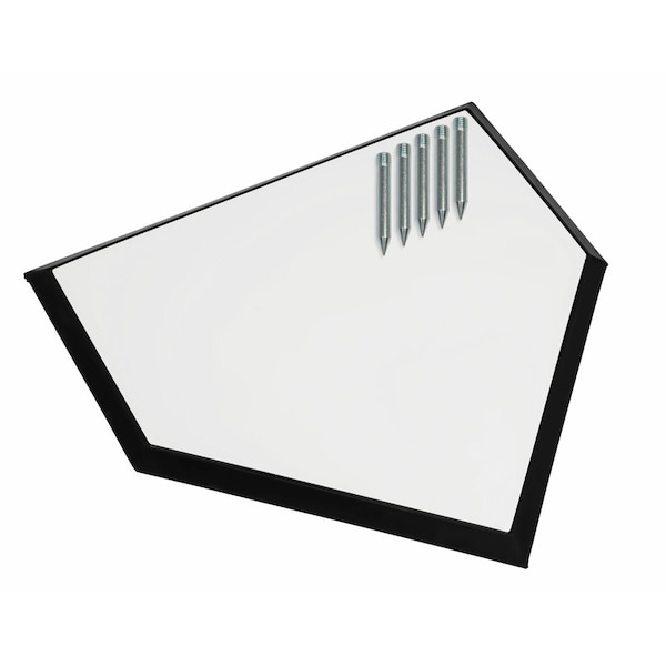 Champion Sports Home Plate, 12 lb., Rubber - 85