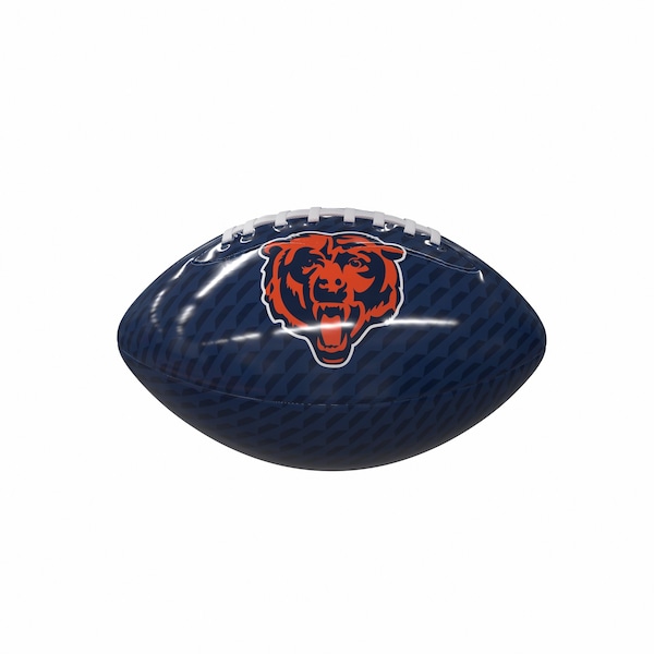 Logo Brands Chicago Bears Carbon Fiber Mini-Size Glossy Football - 606-93MG-1