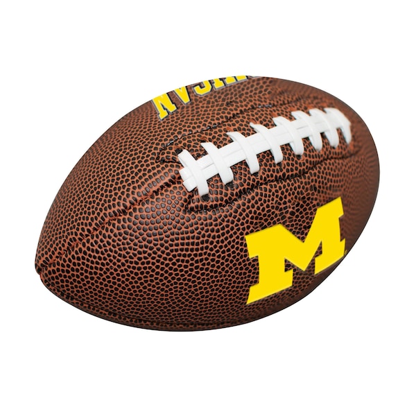 Logo Brands Michigan Mini Size Composite Football - 171-93MC-1