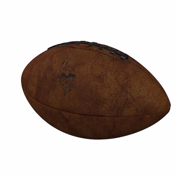 Logo Brands Minnesota Vikings Mini Size Leather Football - 618-93ML-1