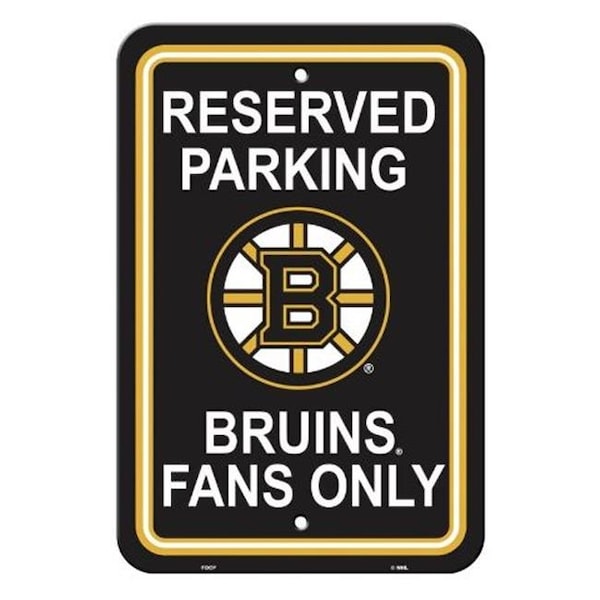 Fremont Die Inc Fremont Die 80208 Boston Bruins Plastic Parking Sign - 80208