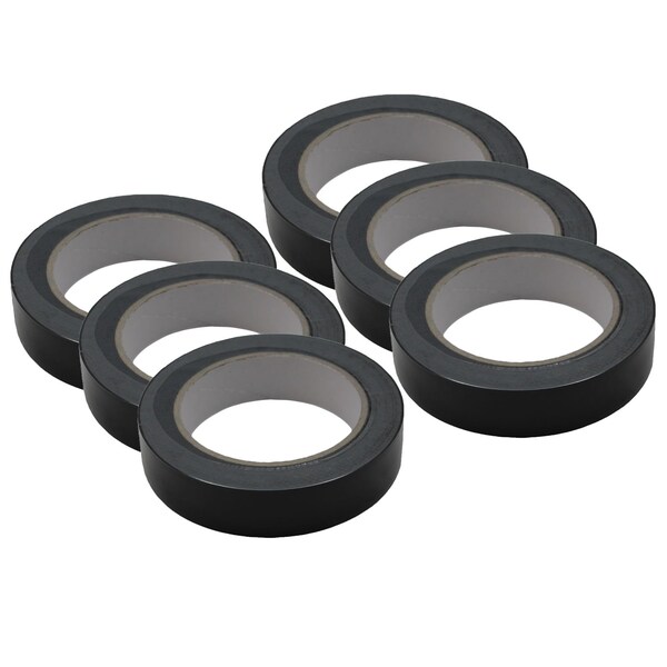Martin Sports Floor Marking Tape, Black, PK6 - FT136BLACK