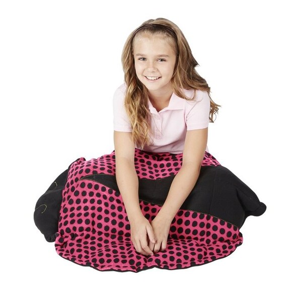Abilitations Fleece Weighted Ladybug Blanket, 4 Pounds - SS0006