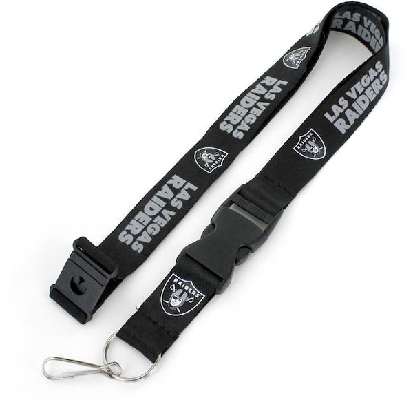 Amo Amo 6326499195 Las Vegas Raiders Design Lanyard; Black - 6326499195