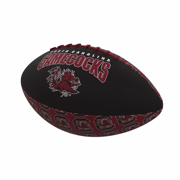 Logo Brands South Carolina Repeating Mini-Size Rubber Football - 208-93MR-3