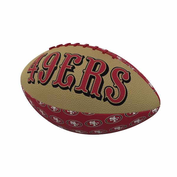 Logo Brands San Francisco 49ers Mini Size Rubber Footballl - 627-93MR-3